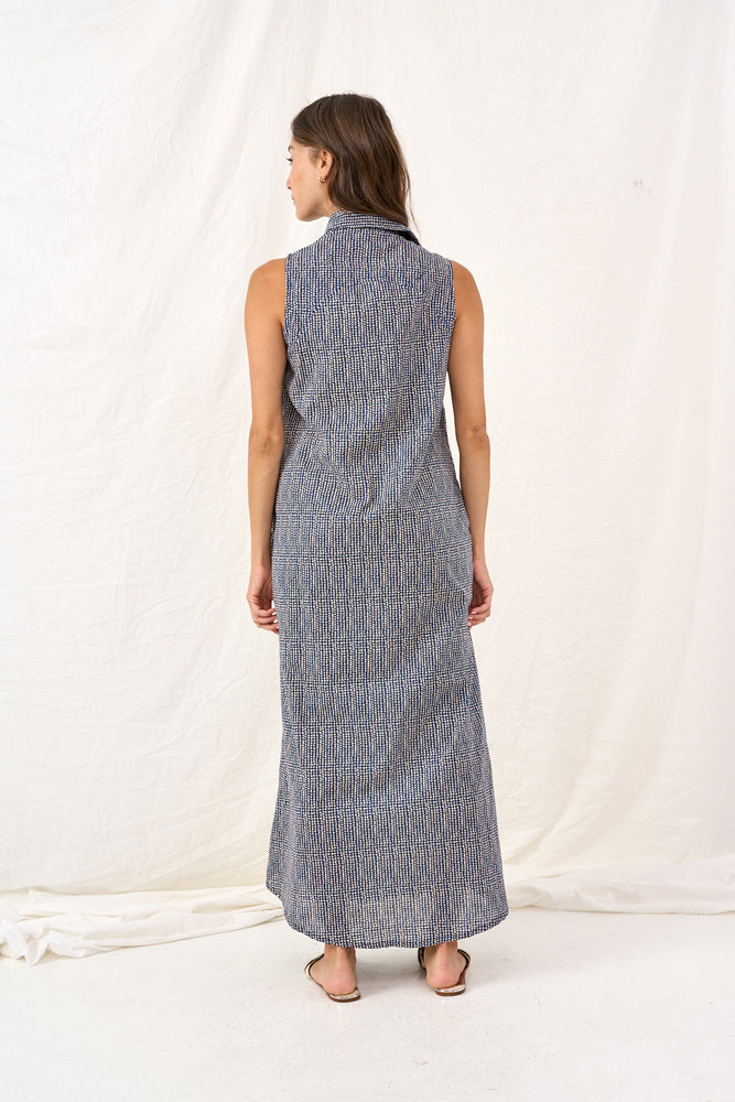 Dahlia maxi dress with polka dot print