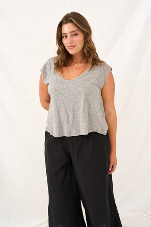 Loose T shirt gray 