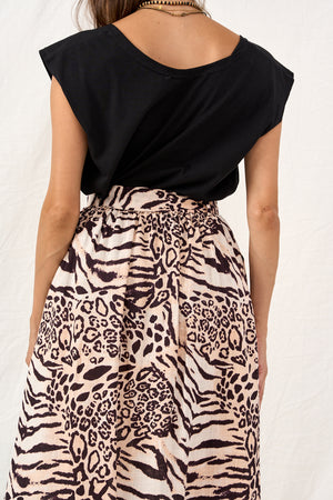 Leopard print skirt 