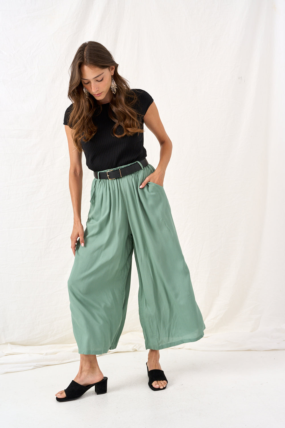 Green Olivia pants