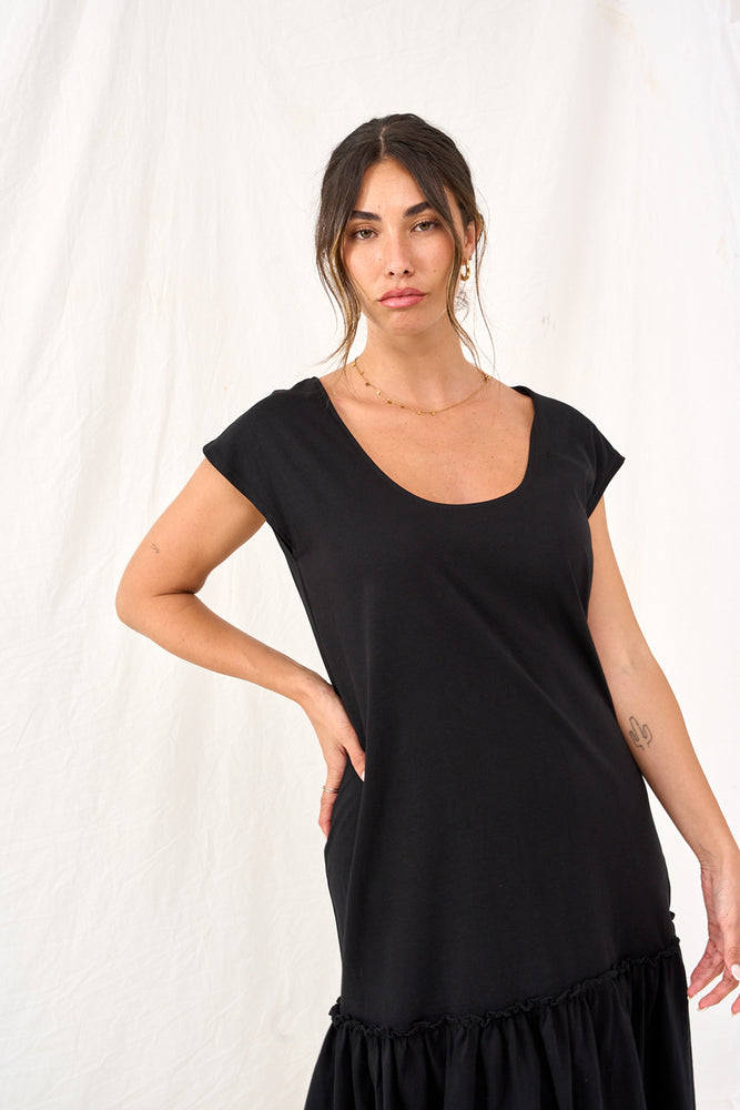 Black loose dress 