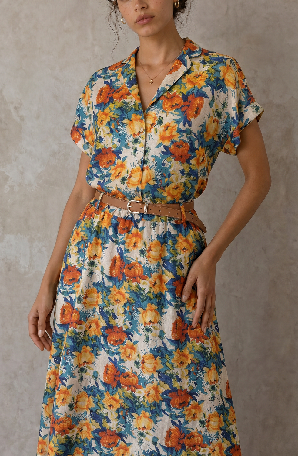 חולצת מליסה פרחים