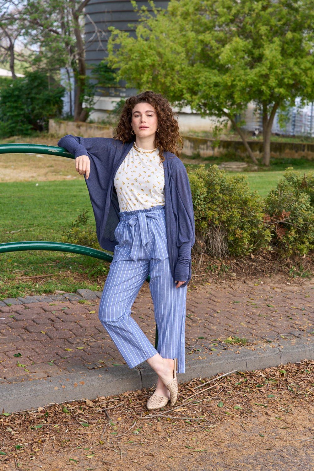 Blue denim Penelope cardigan 