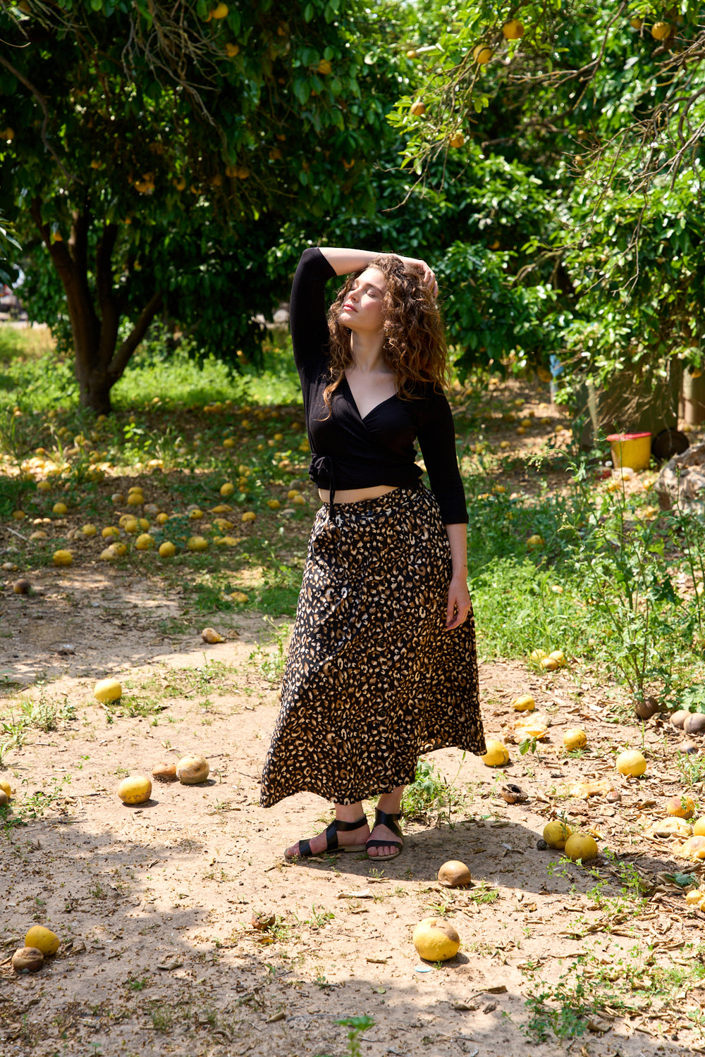 Black speckled Hani skirt 