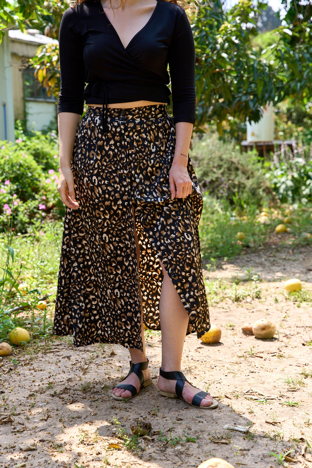 Black speckled Hani skirt 