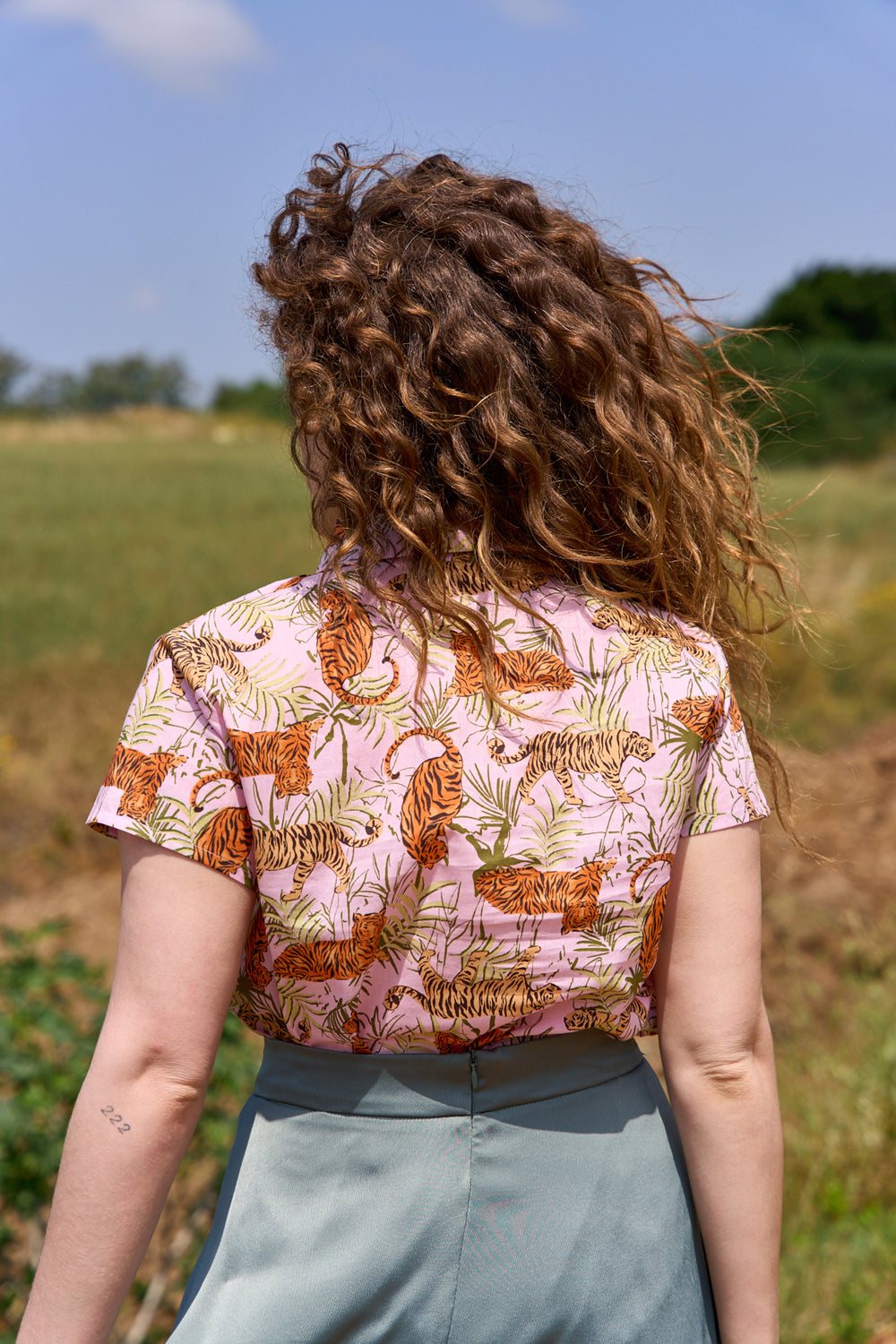 Sherry tiger print shirt 