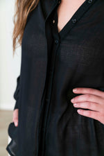 חולצת קלואי שחורה - מידות גדולות